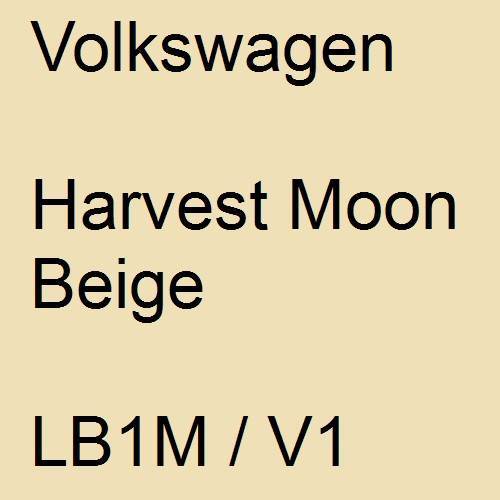 Volkswagen, Harvest Moon Beige, LB1M / V1.